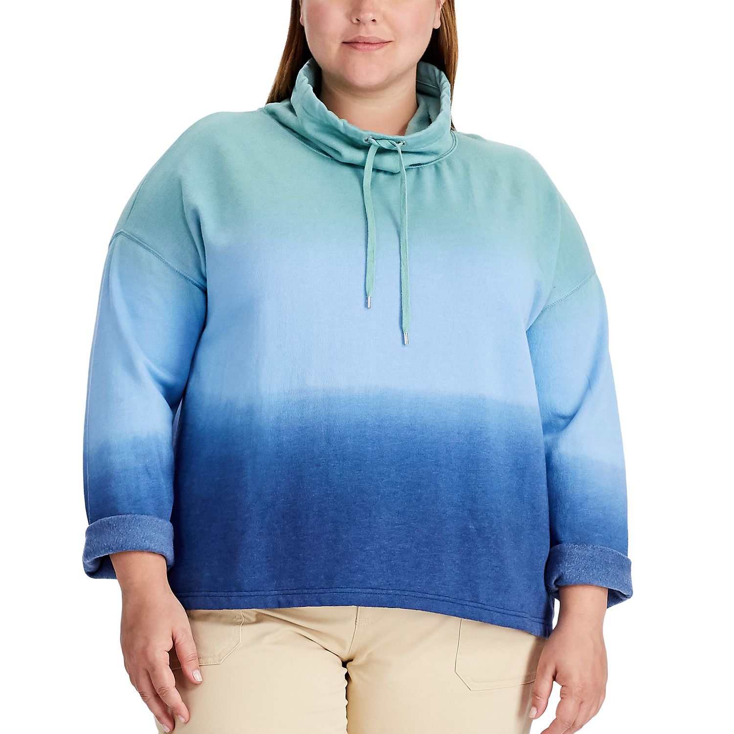 plus size nike cowlneck hoodie