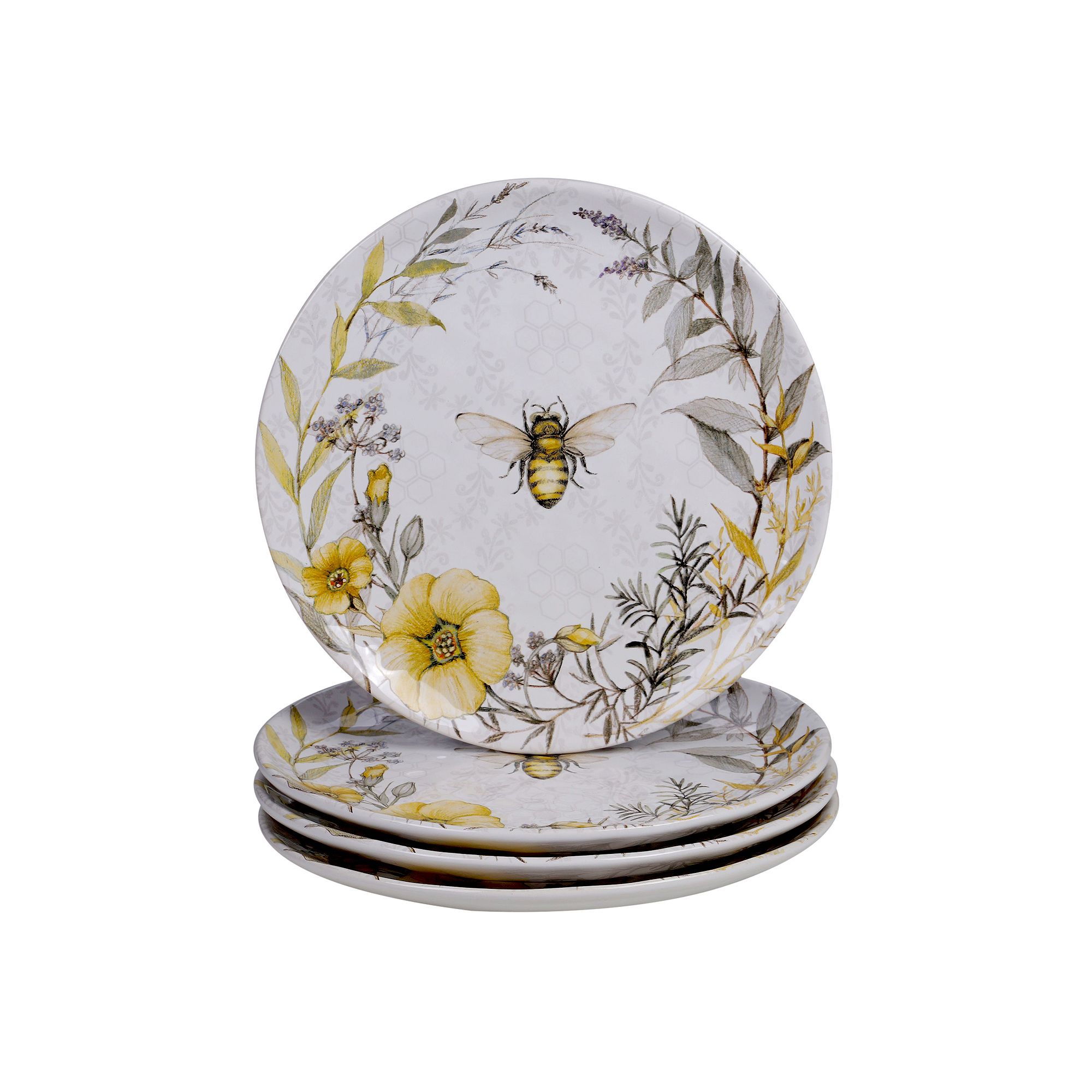 Certified International Bee Sweet 4-pc. Dinner Plate Set, Multi