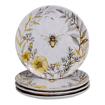 Certified International Bee Sweet 4 pc Dinner Plate Set