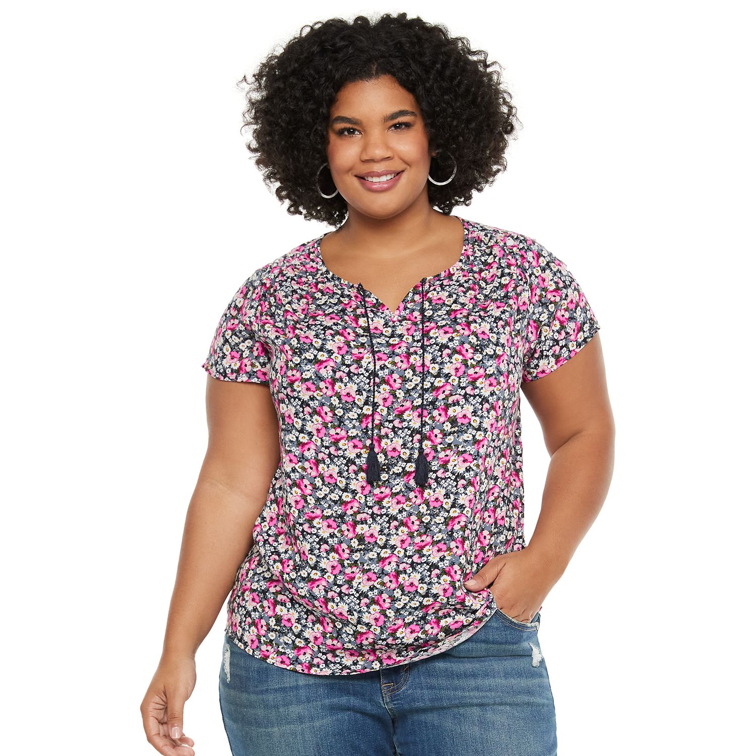 plus size tops at kohl's
