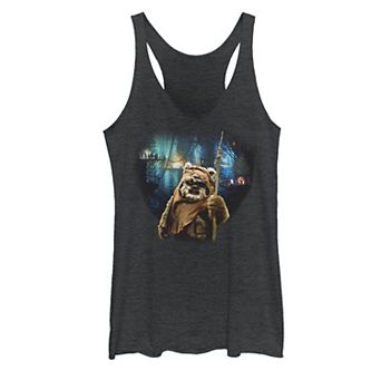 Juniors' Star Wars Tree Village Wicket Ewok Tank Top