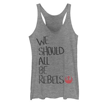 Juniors' Star Wars Be A Rebel Tank Top