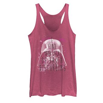 Juniors' Star Wars Darth Vader Lack Faith Disturbing Tank Top