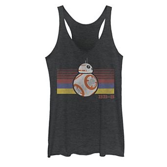 Juniors' Star Wars BB-8 Retro Stripes Tank Top