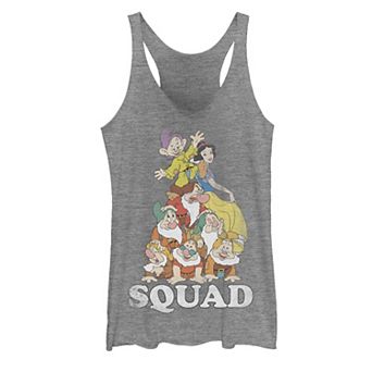 Juniors' Disney's Snow White Seven Dwarves Squad Pile Tank Top