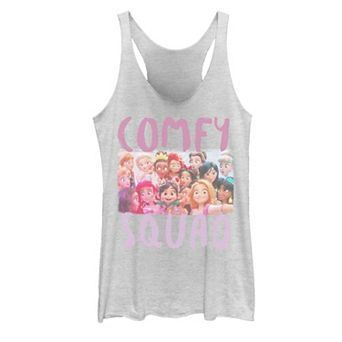 Disney's Wreck It Ralph 2 Comfy Squad Photo Group Shot Juniors' Tank Top