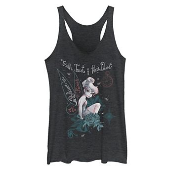 Disney's Peter Pan Tinker Bell Believe Drawing Juniors' Tank Top