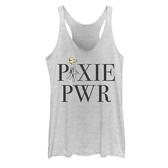 Disney's Peter Pan Tinkerbell "Pixie Pwr" Juniors' Tank Top