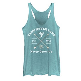 Juniors' Disney's Peter Pan Camp Never Land 1953 Logo Tank Top