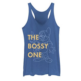 Juniors' Disney's Snow White & The Seven Dwarves "The Bossy One" Outlined Tank Top