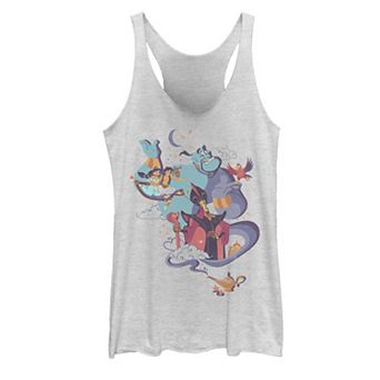 Juniors' Disney's Aladdin Vintage Group Shot Night Portrait Tank Top