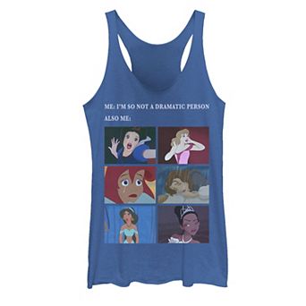 Juniors' Disney Princesses "I'm So Not A Dramatic Person" Meme Panel Tank Top