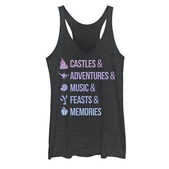 Juniors' Disney's Iconic Princes White Font Tank Top