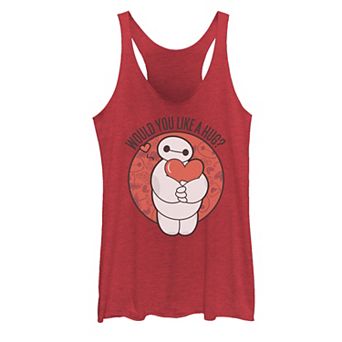 Juniors' Disney's Big Hero 6 Baymax Hug Valentine's Tank Top