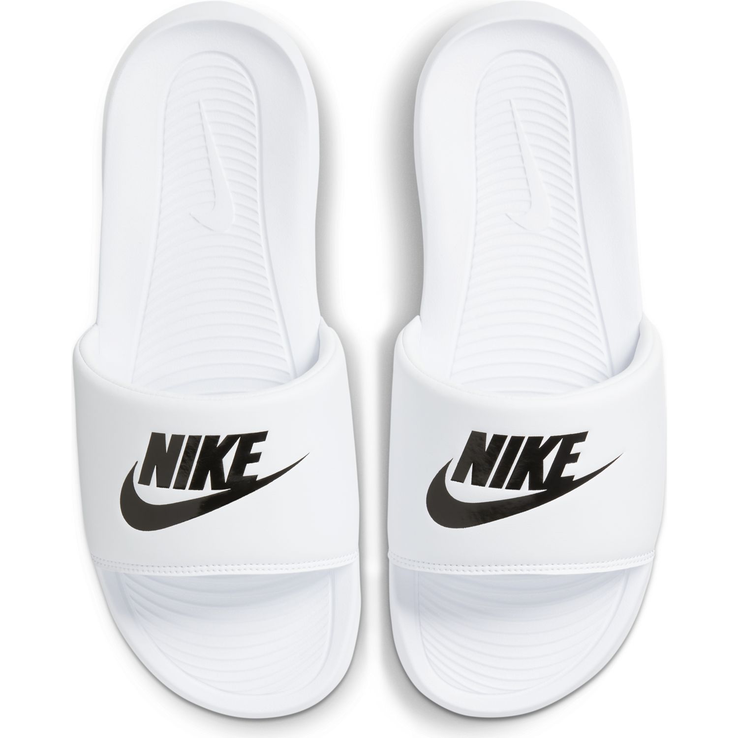 mens nike white slides