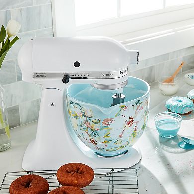 KitchenAid KSM2CB5 5-qt. White Mermaid Lace Ceramic Stand Mixer Bowl