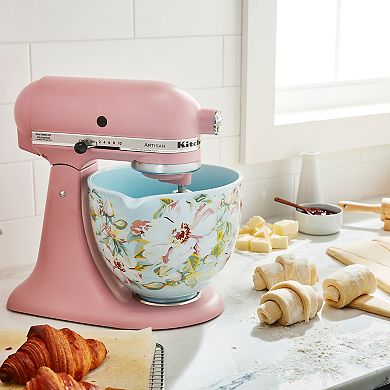 KitchenAid KSM2CB5 5-qt. White Mermaid Lace Ceramic Stand Mixer Bowl