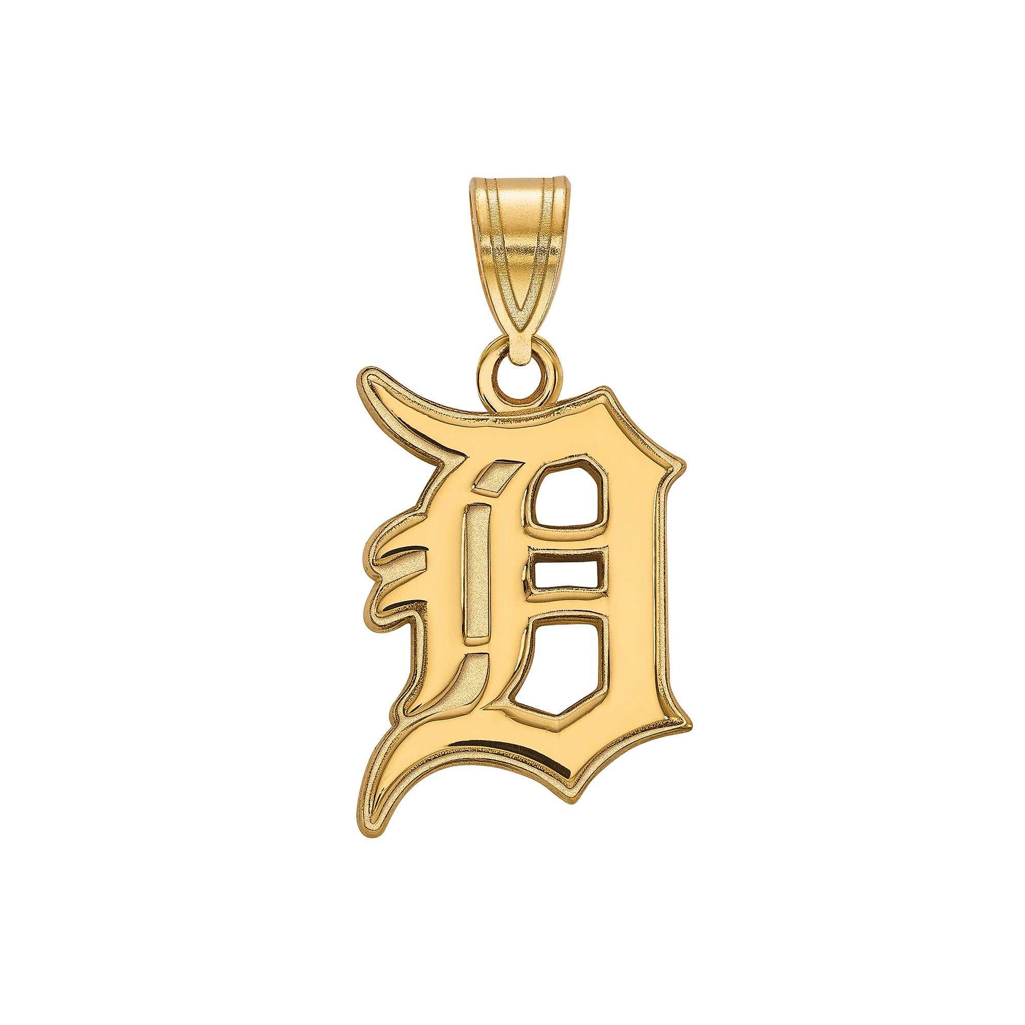 LogoArt Sterling Silver Detroit Tigers Large Pendant, Womens, Size: 25MM, 