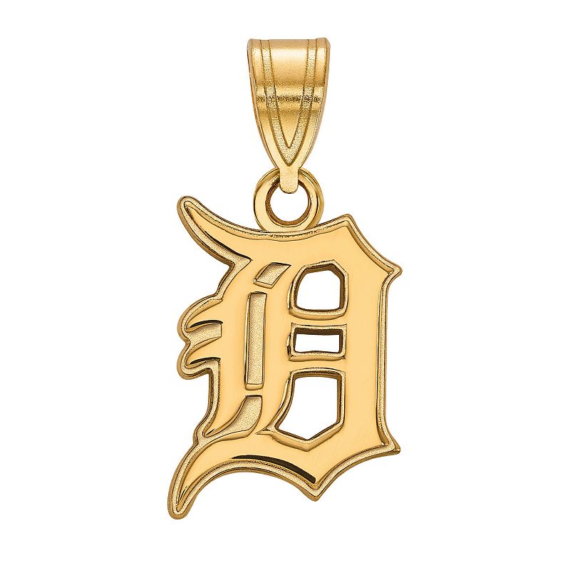 LogoArt 10k Gold Detroit Tigers Medium Pendant, Womens, Size: 22 mm