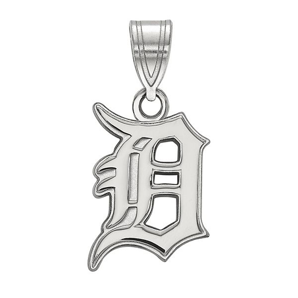 Detroit Tigers Pendant, 14K White - The GLD Shop