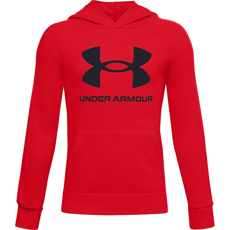 Under Armour Rival Fleece Hoodie in Red/Black at Nordstrom