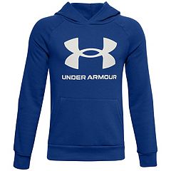 Under Armour Hommes Loisirs-Fitness-Capuche Shirt Rival Polaire Logo Hoody Bleu 