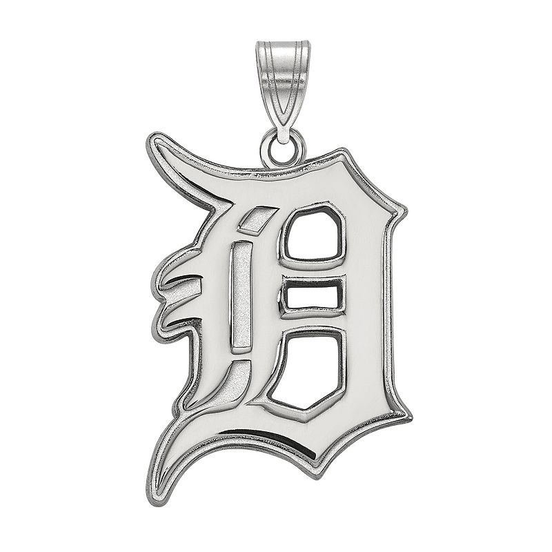 LogoArt Sterling Silver Detroit Tigers Extra-Large Pendant, Womens, Size: 