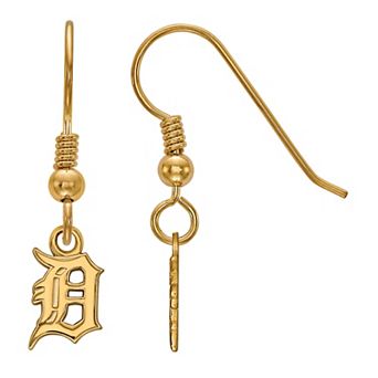 LogoArt Sterling Silver Detroit Tigers Extra-Small Dangle Earrings