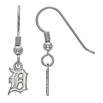 LogoArt Sterling Silver Detroit Tigers Extra-Small Dangle Earrings