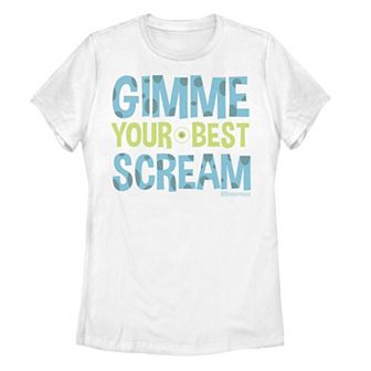 Juniors' Disney/Pixar Monsters University Your Best Scream Tee