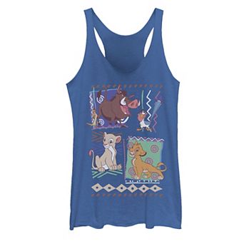 Juniors' Disney's The Lion King Simba And Timon Tank Top