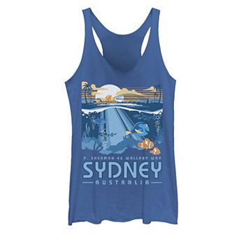 Juniors' Disney/Pixar Finding Nemo Sydney Australia Poster Tank Top