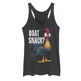 Juniors' Disney's Moana Hei Hei Boat Snack? Tank Top