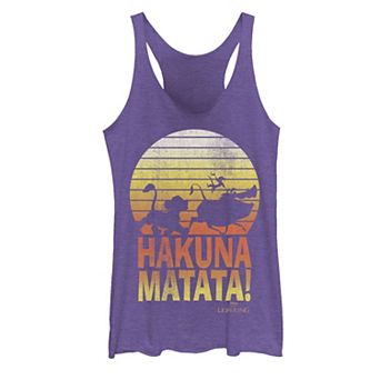 Juniors' Disney's The Lion King Hakuna Matata Profile Tank Top