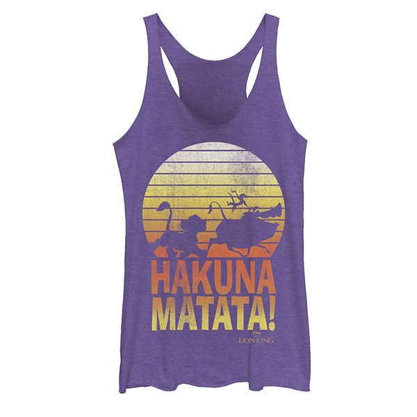 Juniors' Disney's The Lion King Hakuna Matata Profile Tank Top
