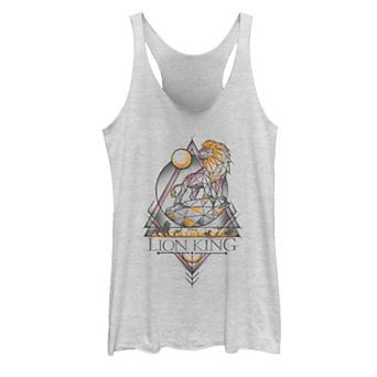 Juniors' Disney's The Lion King Simba Geometric Art Tank Top