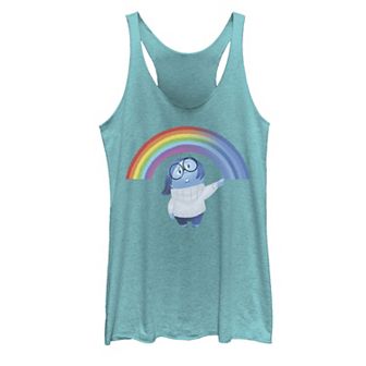 Juniors' Disney/Pixar Inside Out Sadness Rainbow Tank Top