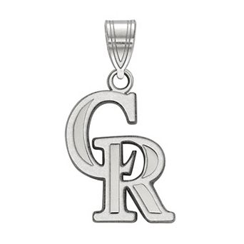 LogoArt 14k White Gold Colorado Rockies Medium Pendant