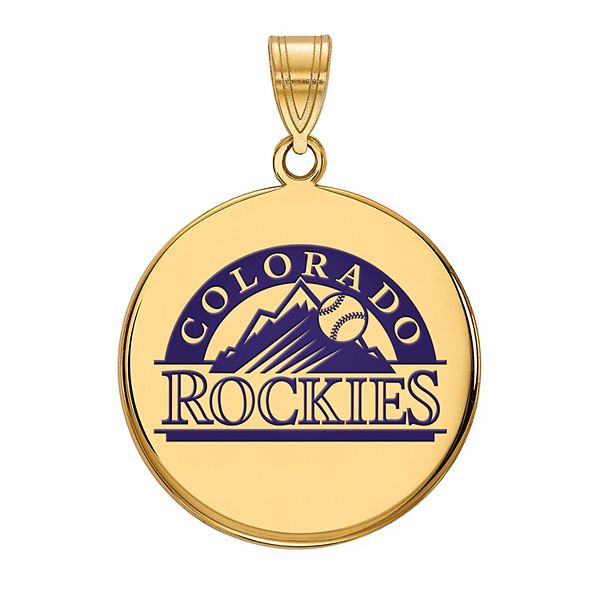 Colorado Rockies Pendant, 14K White - The GLD Shop