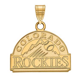 LogoArt 10k Yellow Gold Colorado Rockies Small Pendant