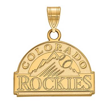 LogoArt 10k Yellow Gold Colorado Rockies Small Pendant