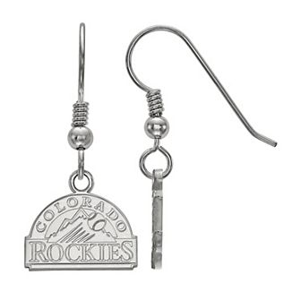 LogoArt Sterling Silver Colorado Rockies Extra-Small Dangle Earrings
