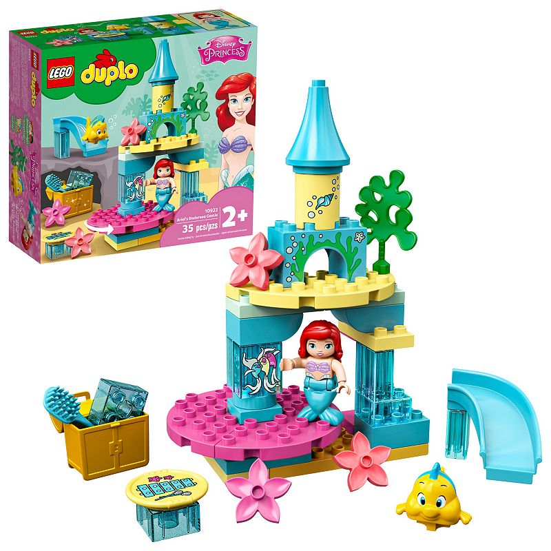 LEGO DUPLO Disney Ariel s Undersea Castle 10922 Toddler Building Toy with Flounder (35 Pieces)