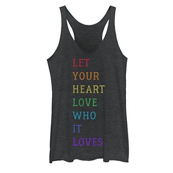 Juniors' Pride Let Your Heart Love Tank Top
