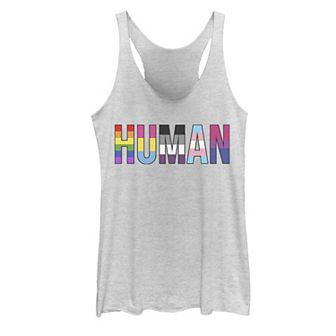 Young Adult Pride Colors Letter Fill Tank Top