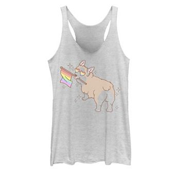 Juniors' Fifth Sun Pride Corgi Flag Tank Top