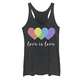 Juniors' Love Is Love Pride Racerback Tank Top