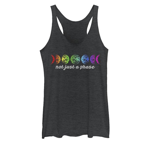 Juniors Fifth Sun Pride Not Just A Phase Moon Rainbow Tank