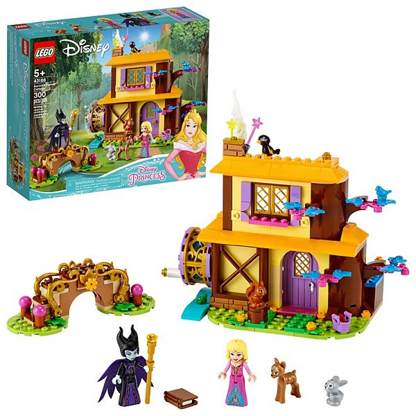 Pil Poesi Kvæle LEGO Disney Aurora's Forest Cottage 43188 Building Kit (300 Pieces)