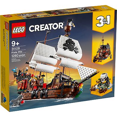 LEGO Creator 3in1 Pirate Ship 31109 Building Kit (1,260 Pieces)